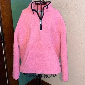 PINK fleece quarter zip